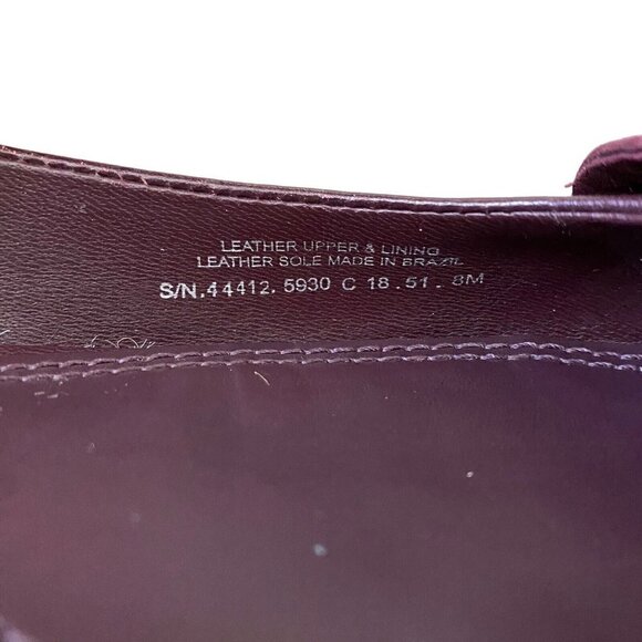 Tory Burch Rosalind Purple Leather Bow Ballet Flats Shoes Women’s Size 8 M 44412 - Picture 8 of 8